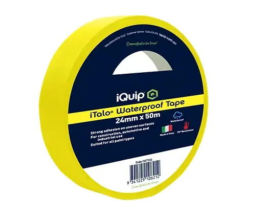 iQuip Italo Yellow Waterproof Masking Tape