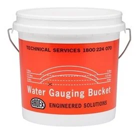 ARDEX Water Gauging Bucket Red 10L