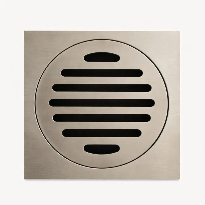 Standard Electro Plated Satin Nickel 17MM Height Outlet 95MM / Aus01n