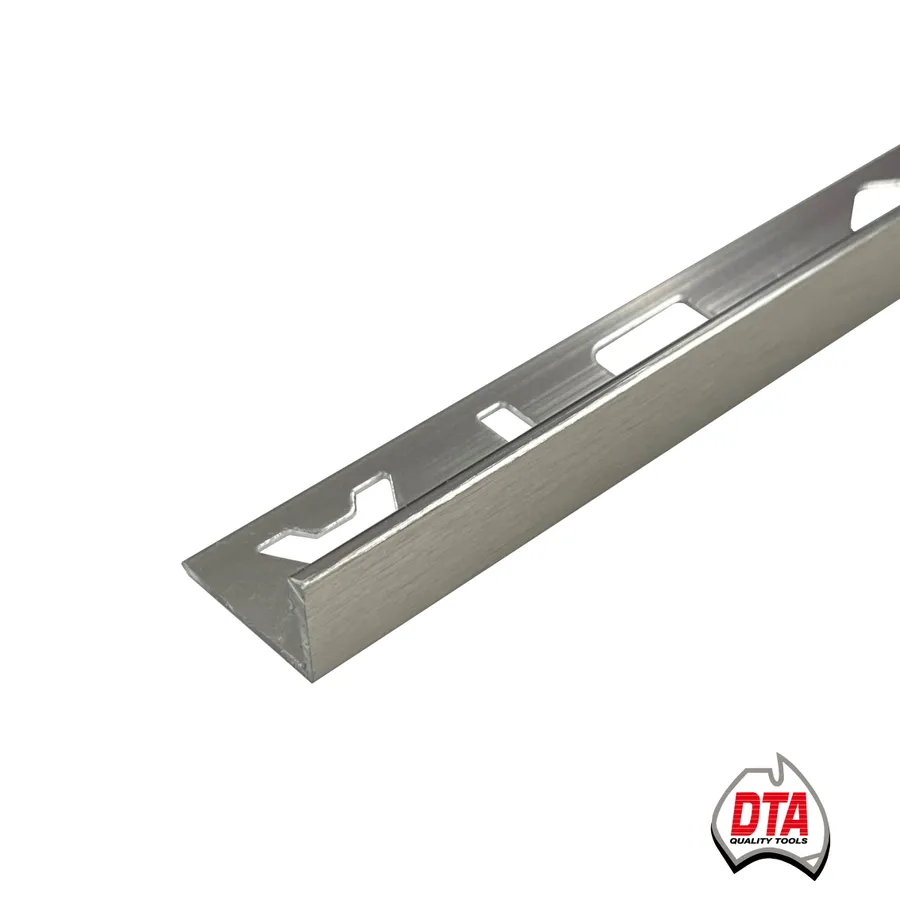 Aluminium L-Shape Angle 3m x 4mm Brushed Nickel