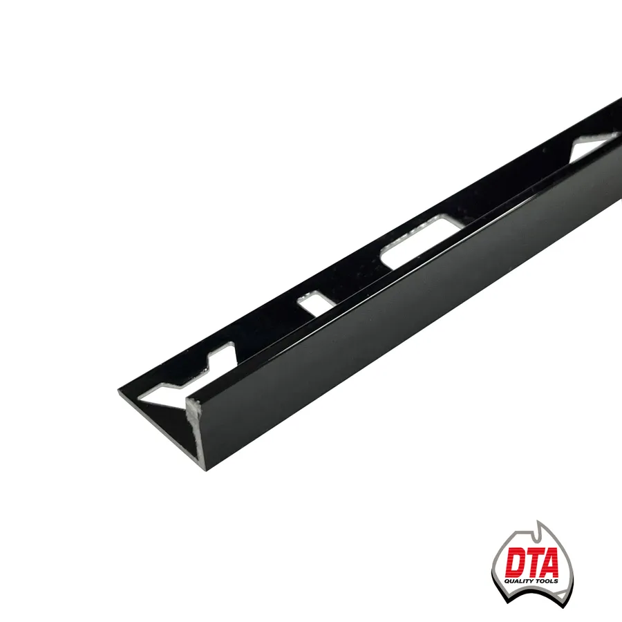 Aluminium L-Shape Angle 3m x 15mm Gloss Black