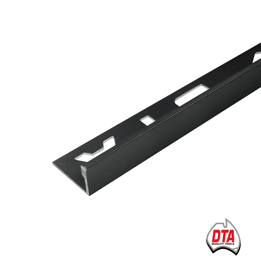 Aluminium L-Shape Angle 3m x 10mm Matt Black