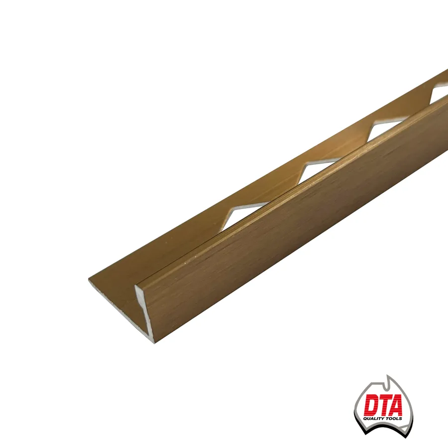Aluminium L-Shape Angle 3m x 6mm Brushed Copper