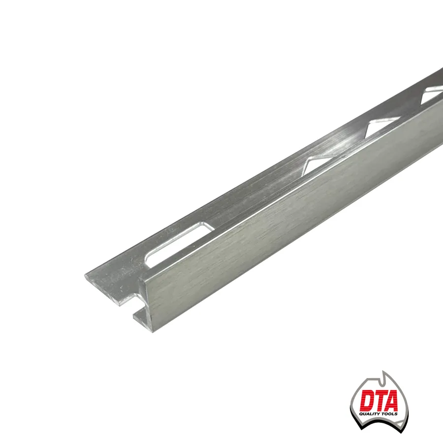 Aluminium L-Shape Angle 3m x 10mm Brushed Silver