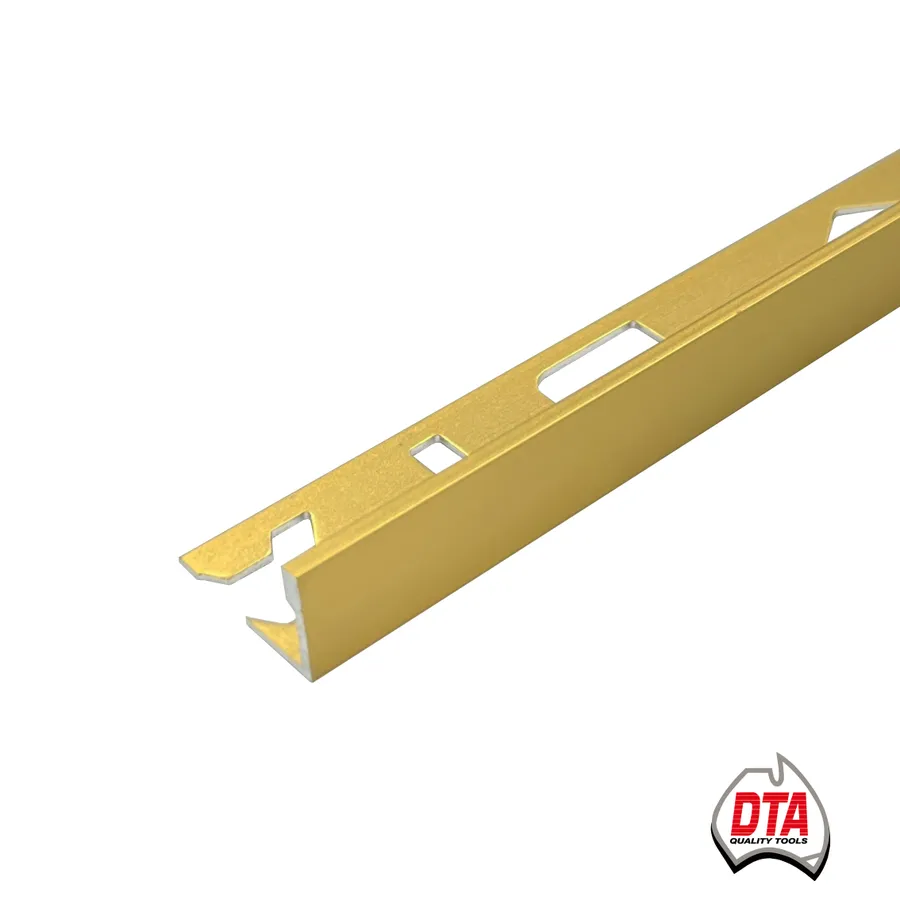 Aluminium L-Shape Angle 3m x 15mm Matt Gold