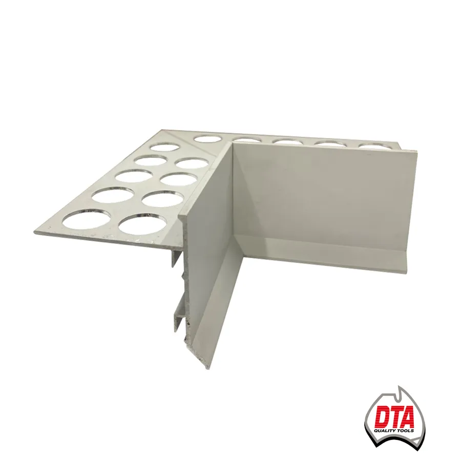 Corner Piece Balcony Internal 10mm Matt Silver