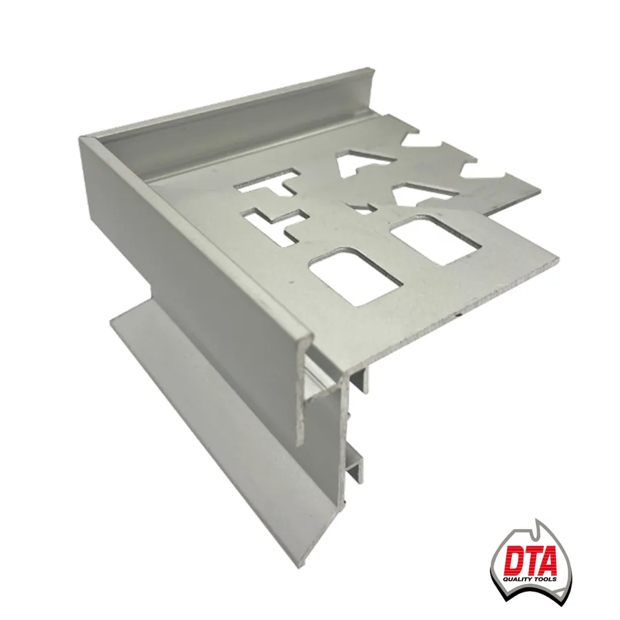 Corner Piece Balcony External Weep Hole 10mm Matt Silver