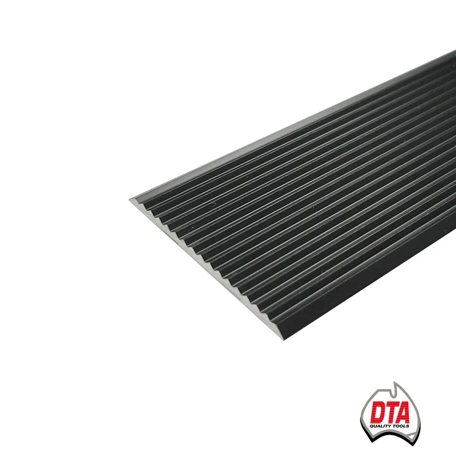 Aluminium Stair Nosing Insert 3.66m x 50mm Matt Black