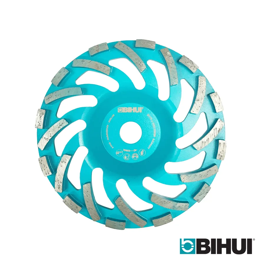 BIHUI 175mm Turbo Fan Cup Grinding Wheel