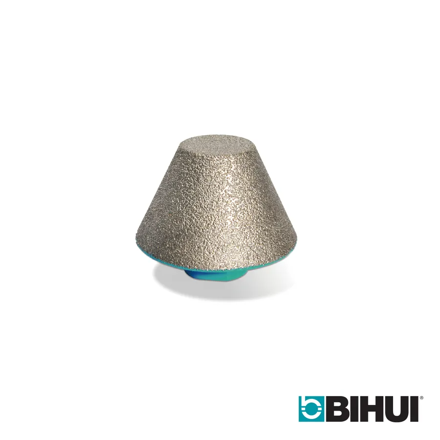BIHUI Conical Diamond Mill Bit Flat Top W/ M14 Thread 20-48mm
