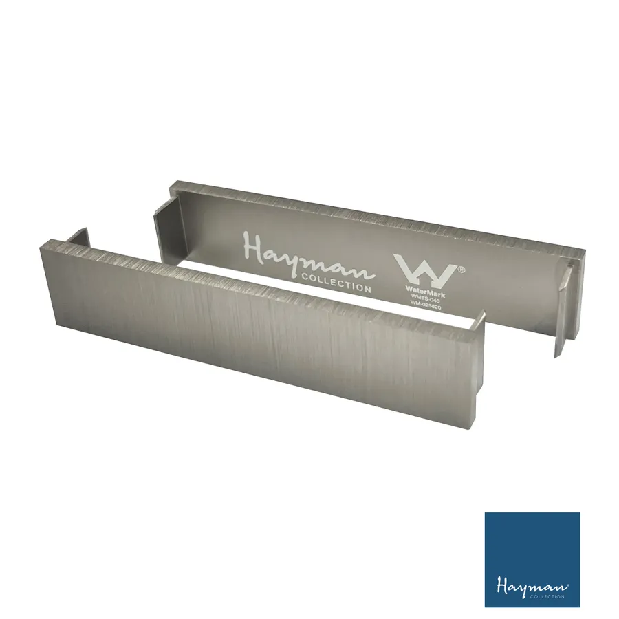 21mm Aluminium Drain End Caps (2pc)4.6mm Thick Brushed Nickel