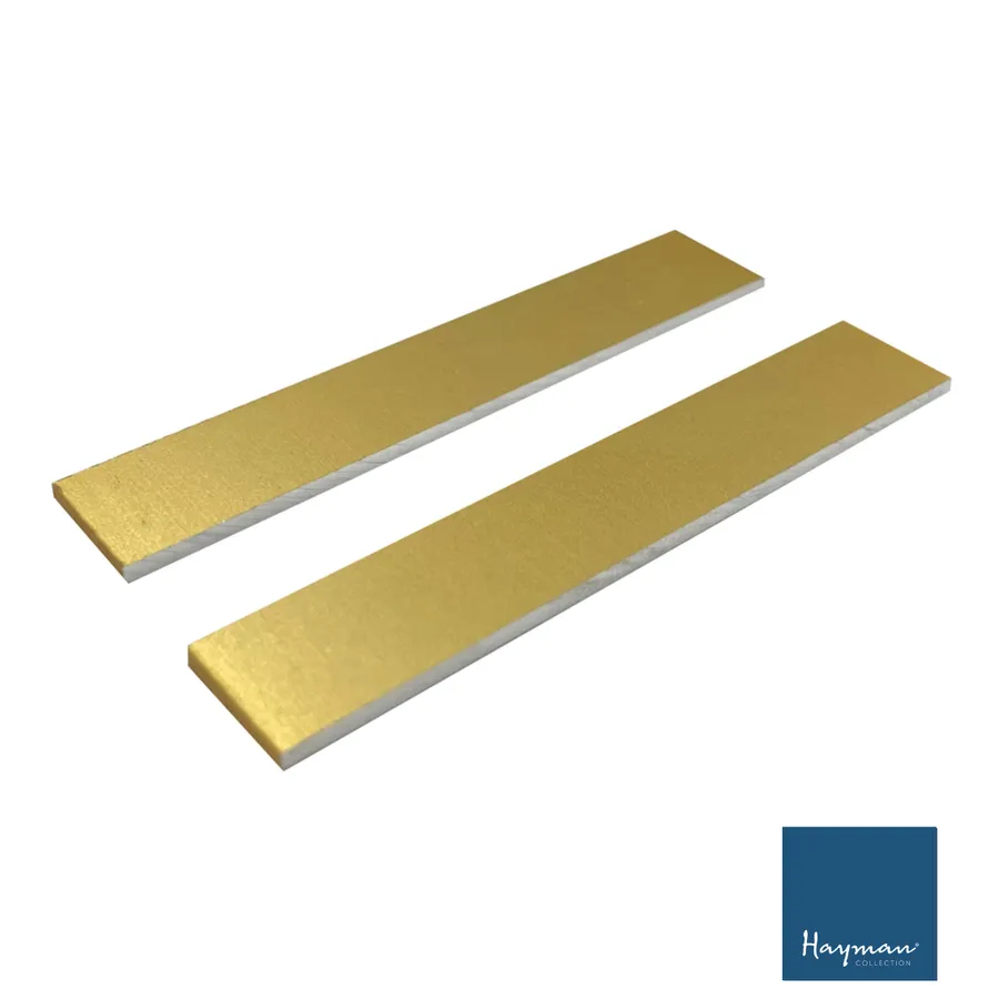 Aluminium Drain Joiner (2pc) 14mm Gold