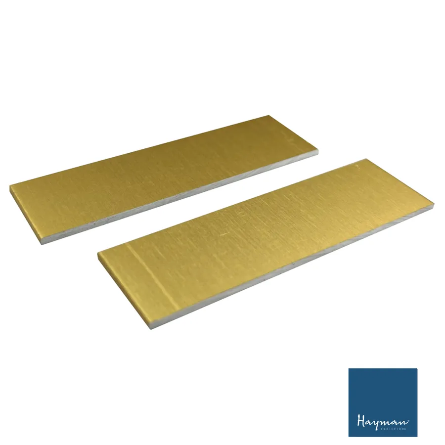 Aluminium Drain Joiner (2 pc) 21mm Gold