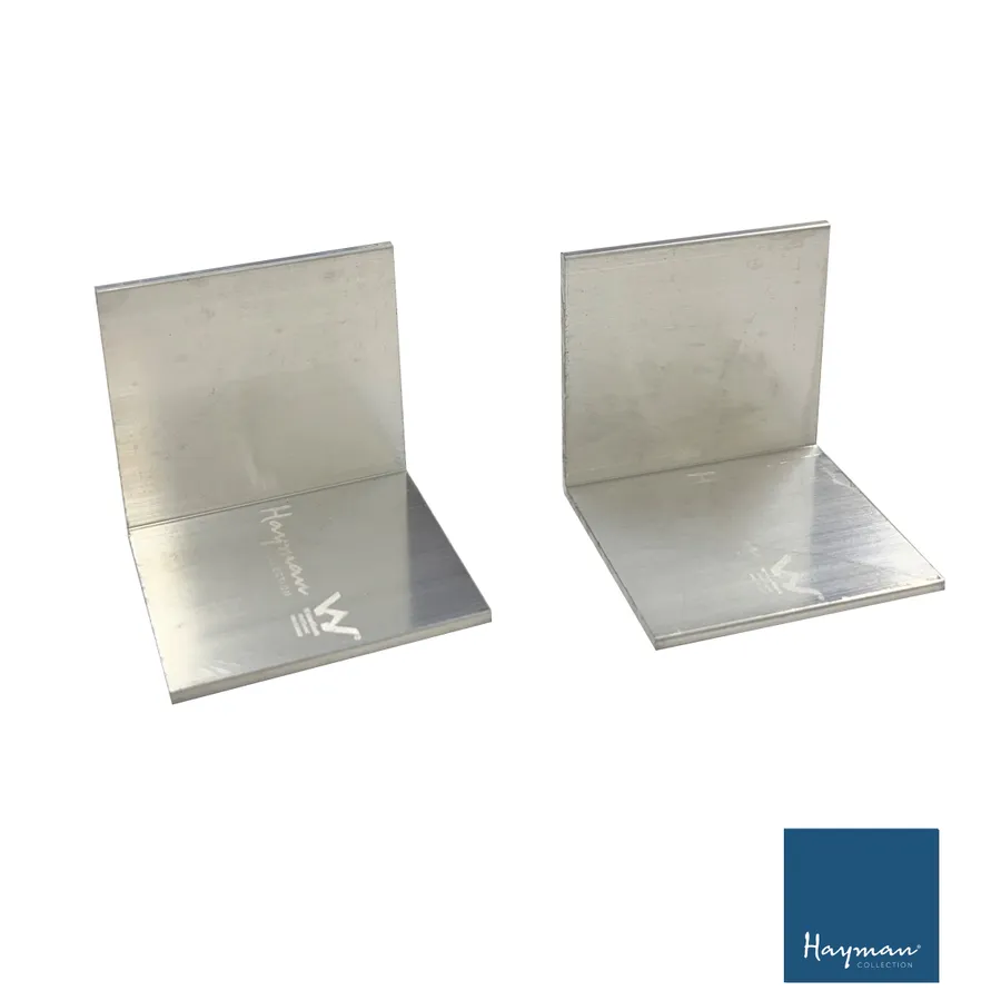 Hayman Aluminium Joiner 90 Degree 35mm Silver (2 pcs)