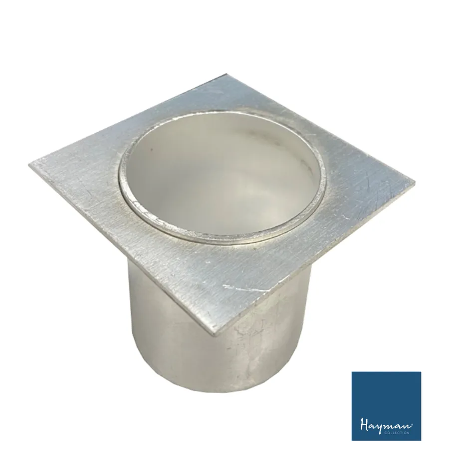 Hayman Aluminium Drain Outlet 45mm Silver