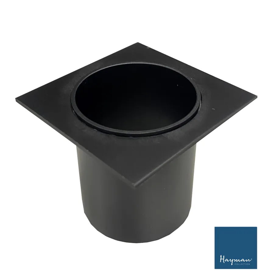 Hayman Aluminium Drain Outlet 45mm Black