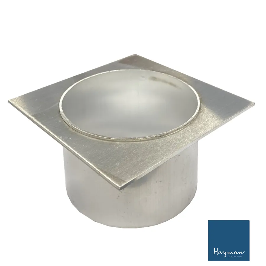 Hayman Aluminium Drain Outlet 72mm Silver