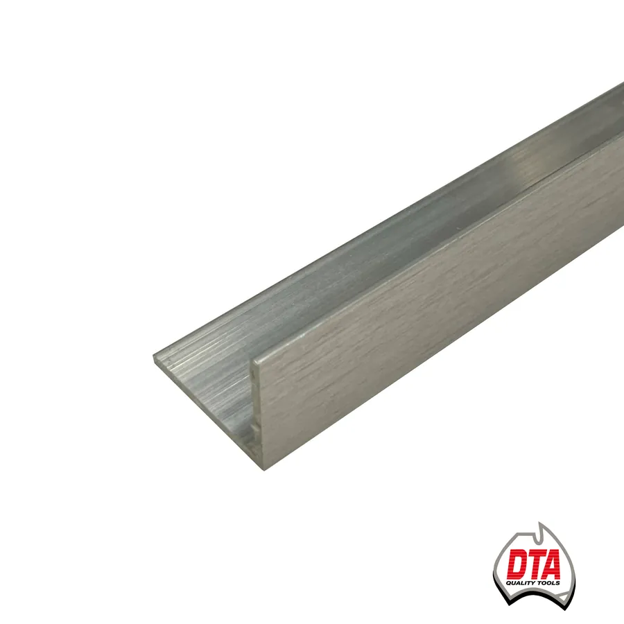 Aluminium Waterstop Angle 3m x 40mm x 40mm x 1.5mm Brushed Nickel