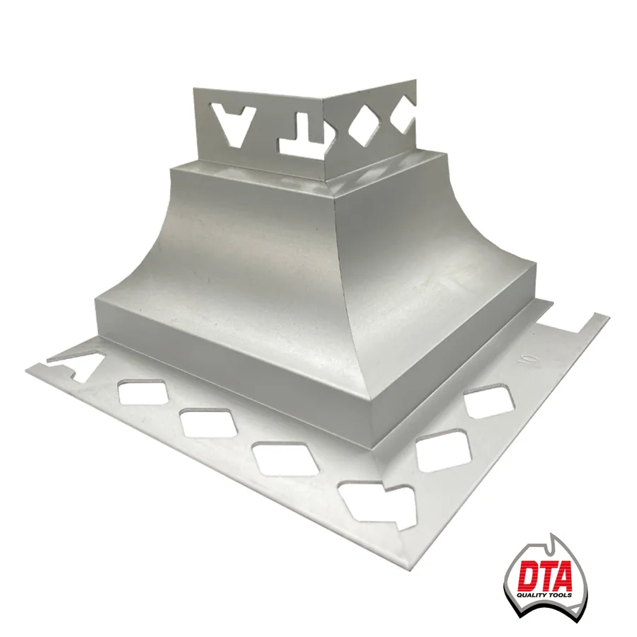 Corner Piece Cove External 10mm x 10mm Matt Silver