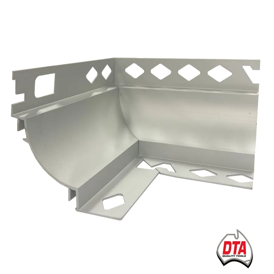 Corner Piece Cove Internal 10mm x 10mm Matt Silver