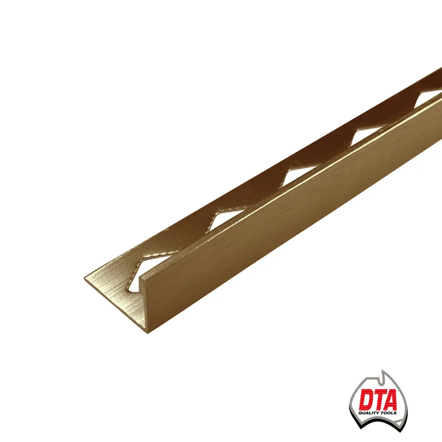 Aluminium Spectrim L-Shape Angle 3m x 8mm Brushed Copper