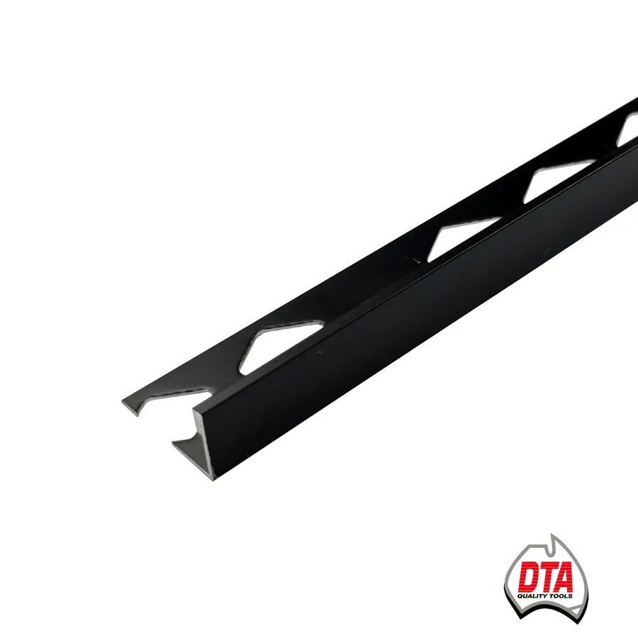 Aluminium Spectrim L-Shape Angle 3m x 10mm Matt Black