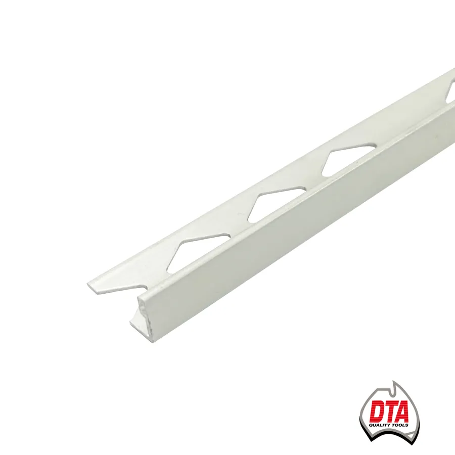 Aluminium Spectrim L-Shape Angle 3m x 8mm Matt White
