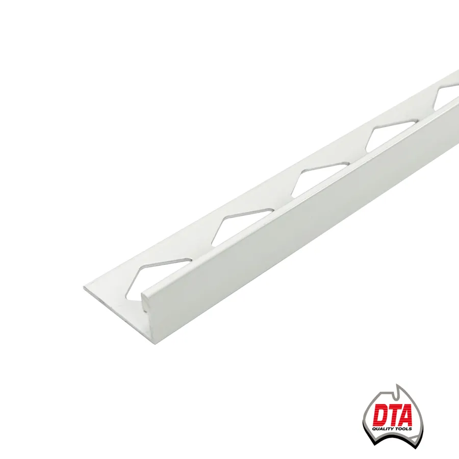 Aluminium Spectrim L-Shape Angle 3m x 8mm White