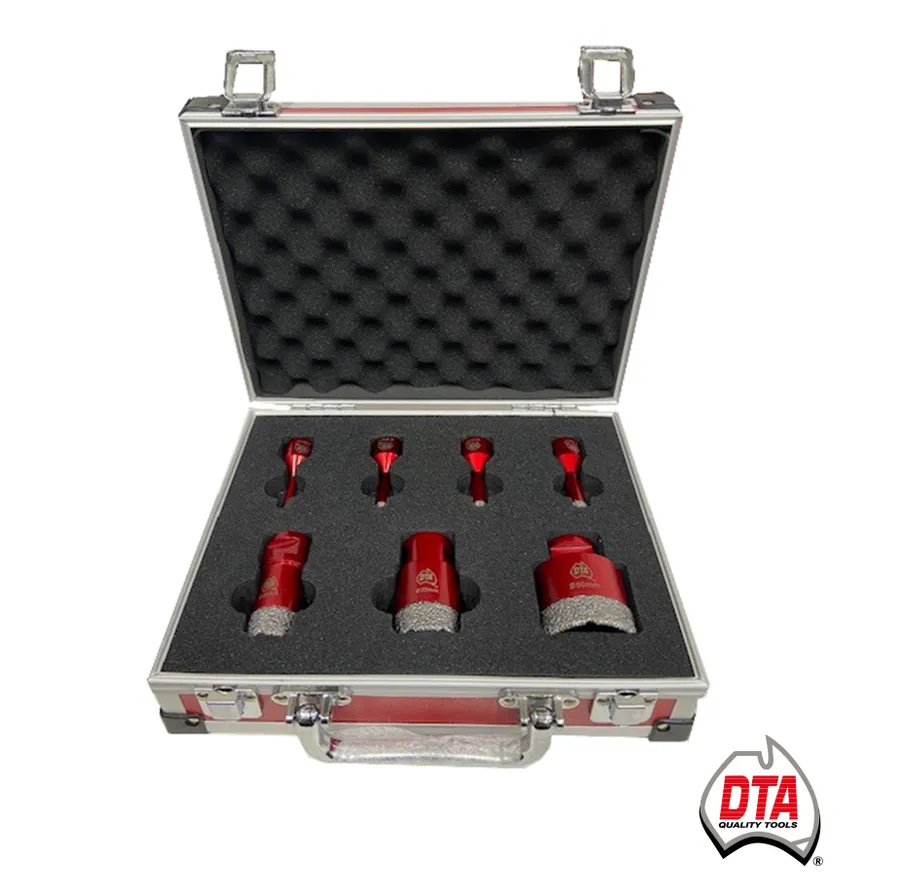 Tornado Dry Drill Bit Kit 6, 8, 10, 12, 25, 35, 50mm
