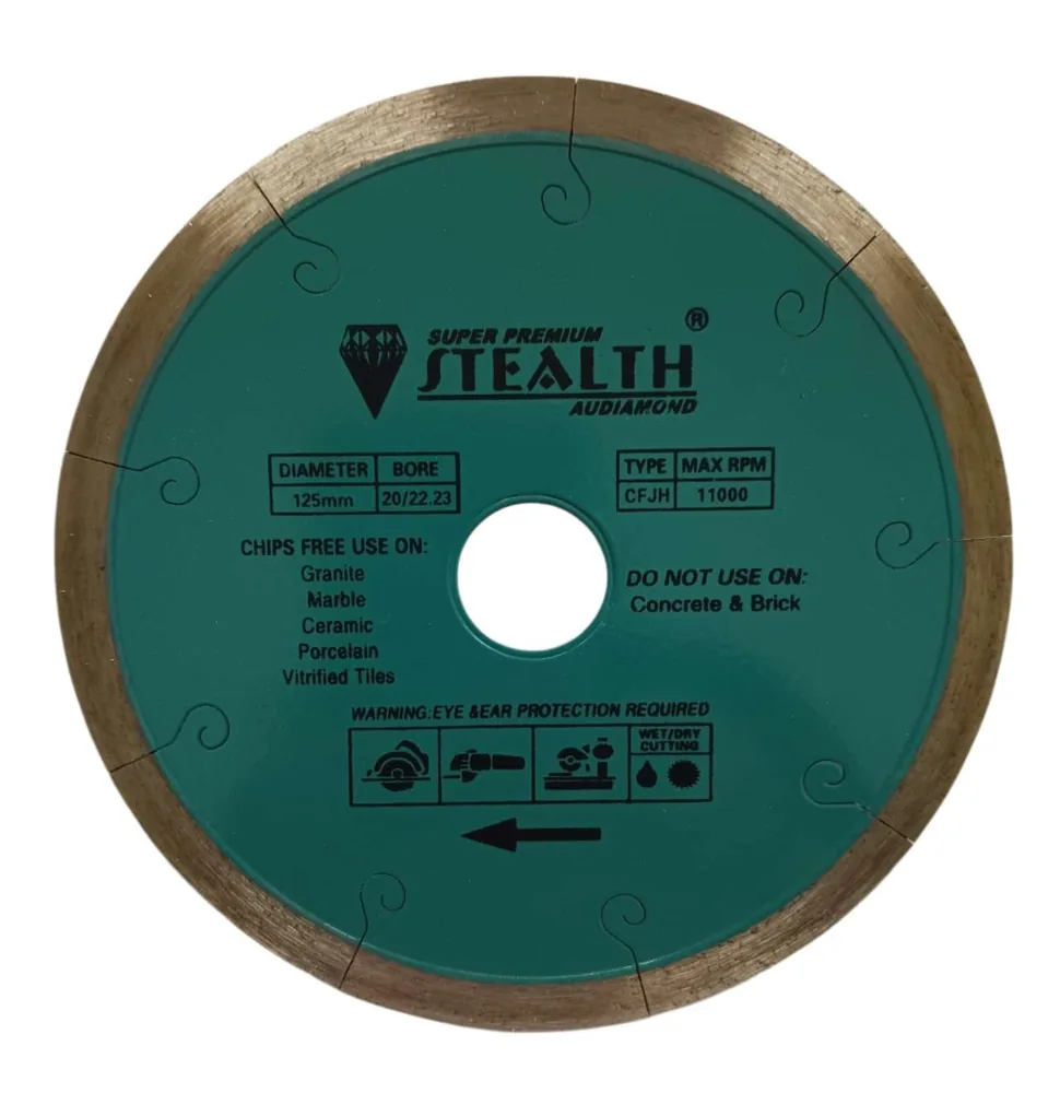5"/125mm Continuous Rim Diamond Cutting Blade