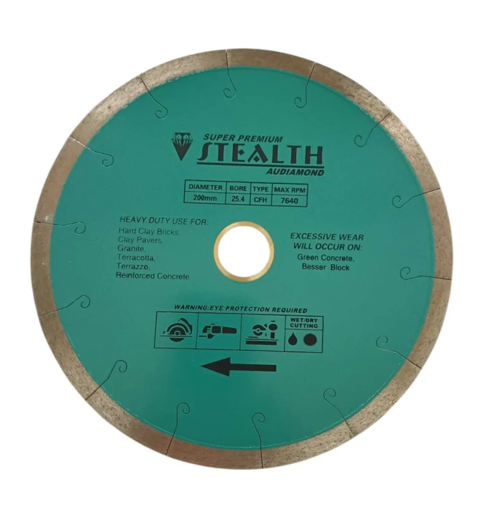 8"/200mm Continuous Rim Diamond Cutting Blade