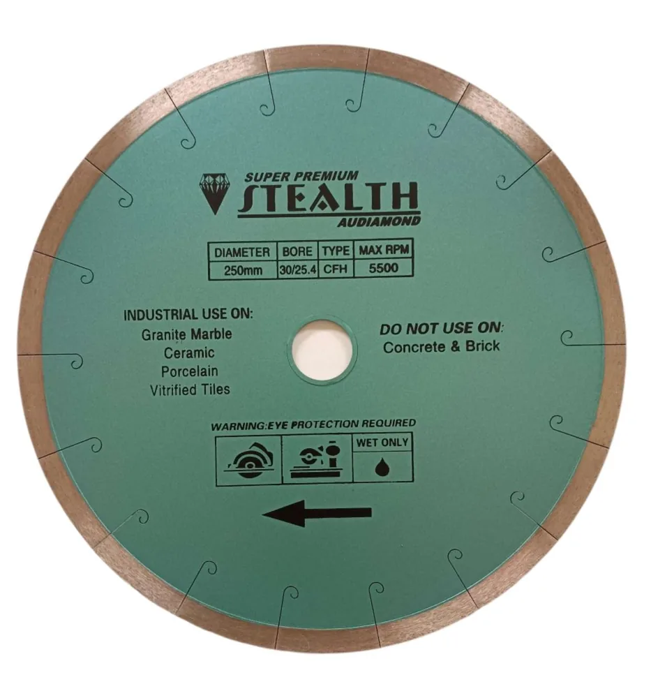 10"/254mm Continuous Rim Diamond Cutting Blade