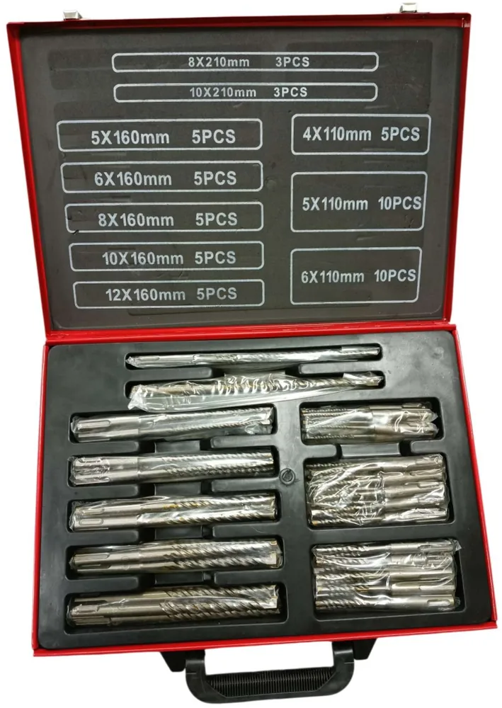 56PC Masonry Drill Bit Set
