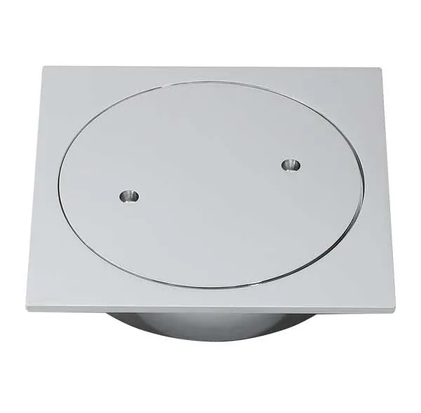 100mm Square Chrome Casting Brass Floor Inspection Grates