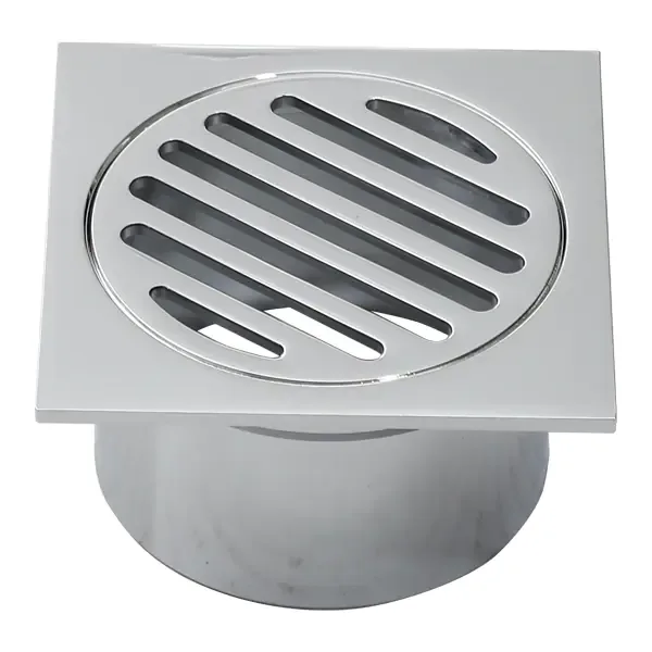 75mm Square Chrome Casting Brass Floor Grates