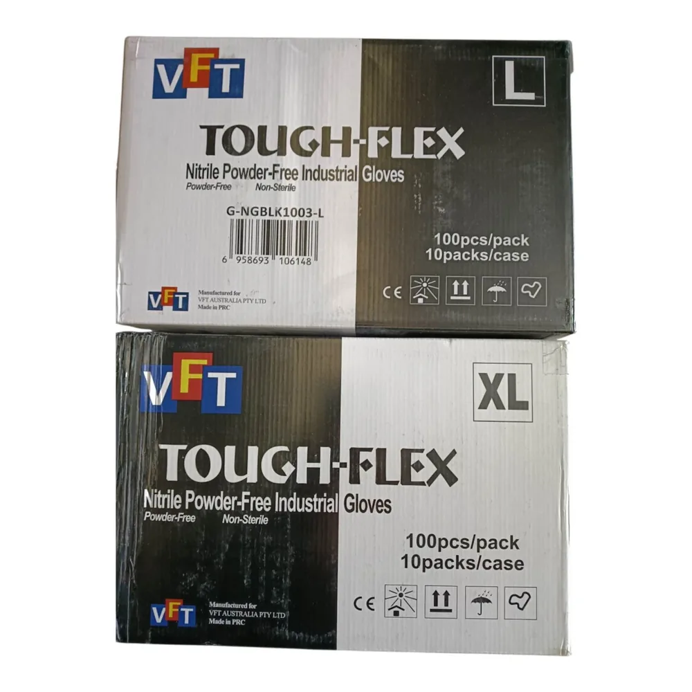 Large Size Nitrile Gloves Black