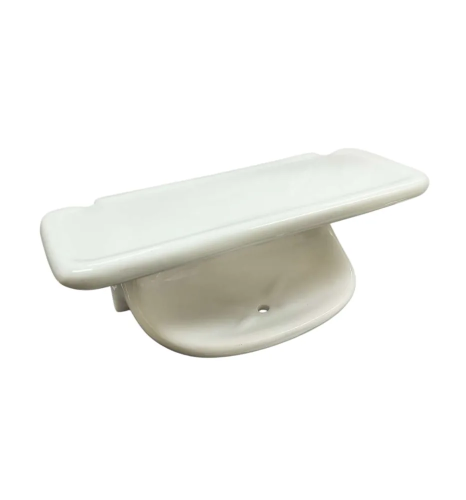 100*200mm Ceramic Large Dual Shelf White