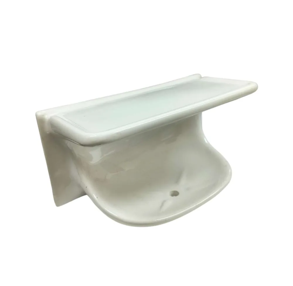 100*200mm Ceramic Small Dual Shelf White