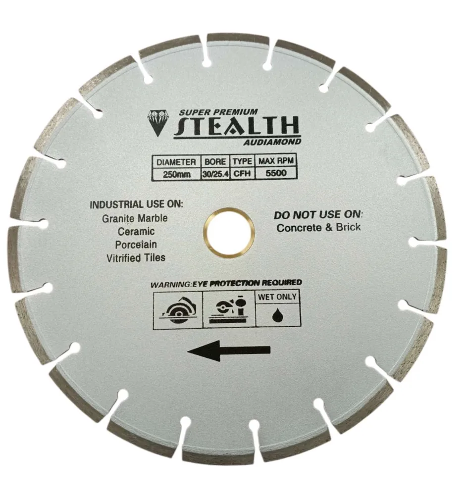 10"/254mm Segmented Diamond Cutting Blade