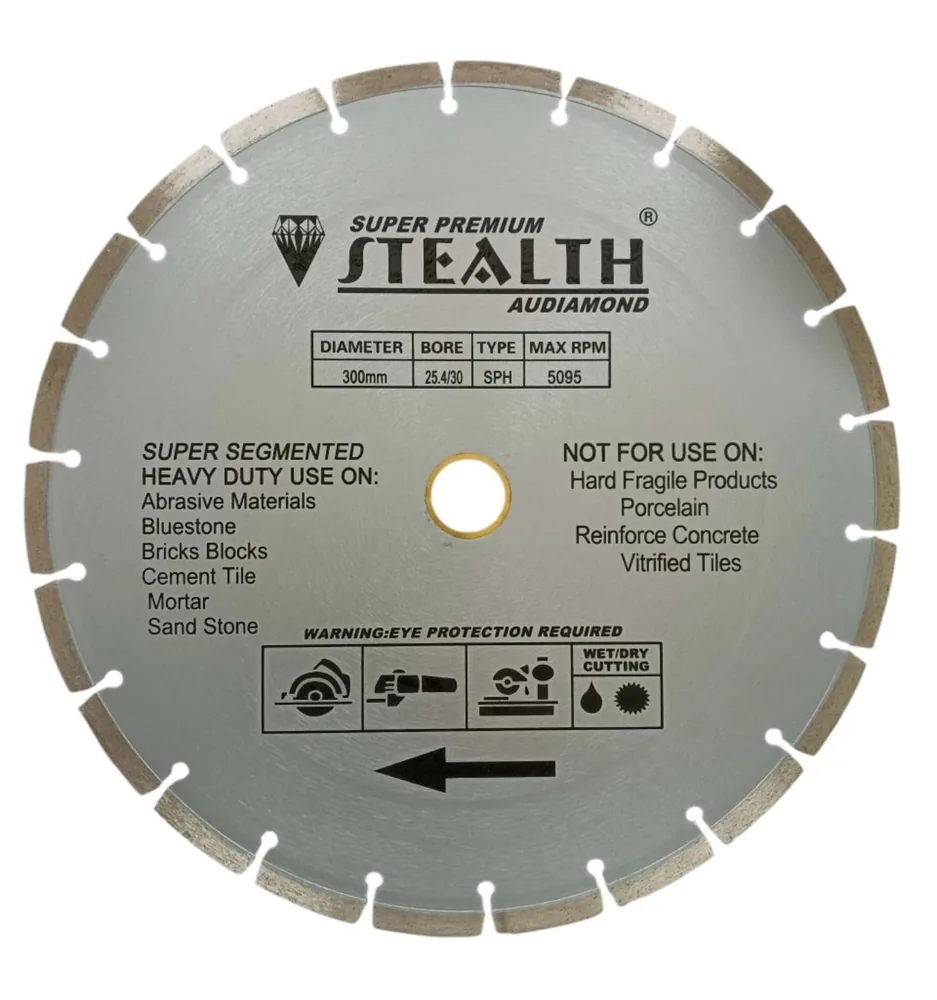 12"/305mm Segmented Diamond Cutting Blade