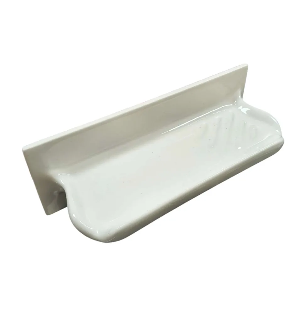 100*300mm Ceramic Shower Shelf White