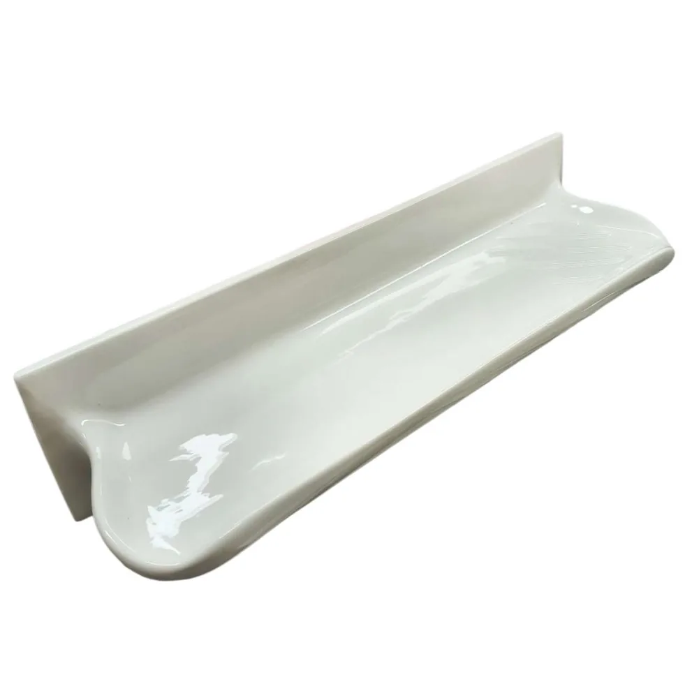 100*400mm Ceramic Shower Shelf Whit