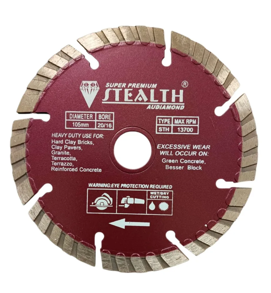 4"/105mm Segmented Turbo Diamond Cutting Blade