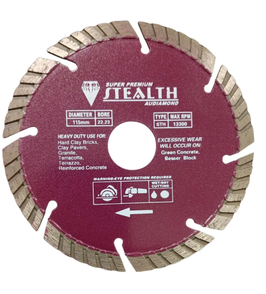 4.5"/115mm Segmented Turbo Diamond Cutting Blade