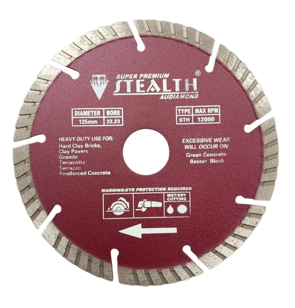 5"/125mm Segmented Turbo Diamond Cutting Blade