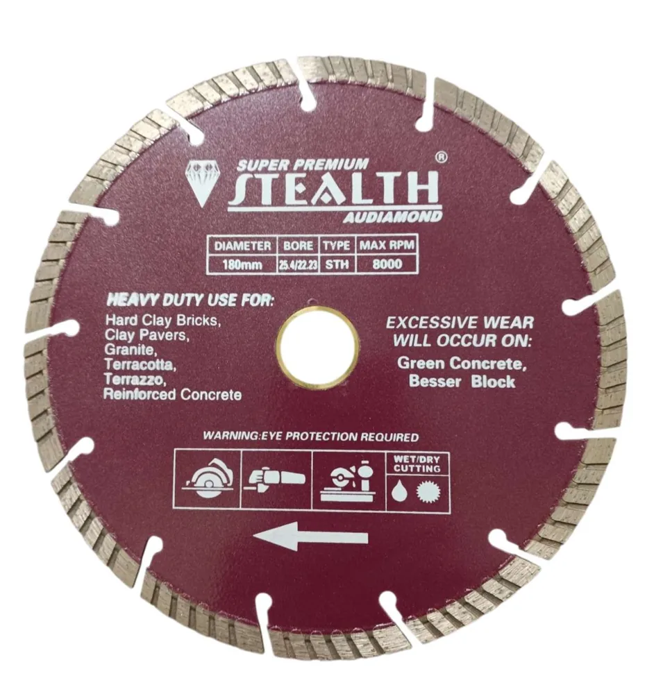 7"/178mm Segmented Turbo Diamond Cutting Blade