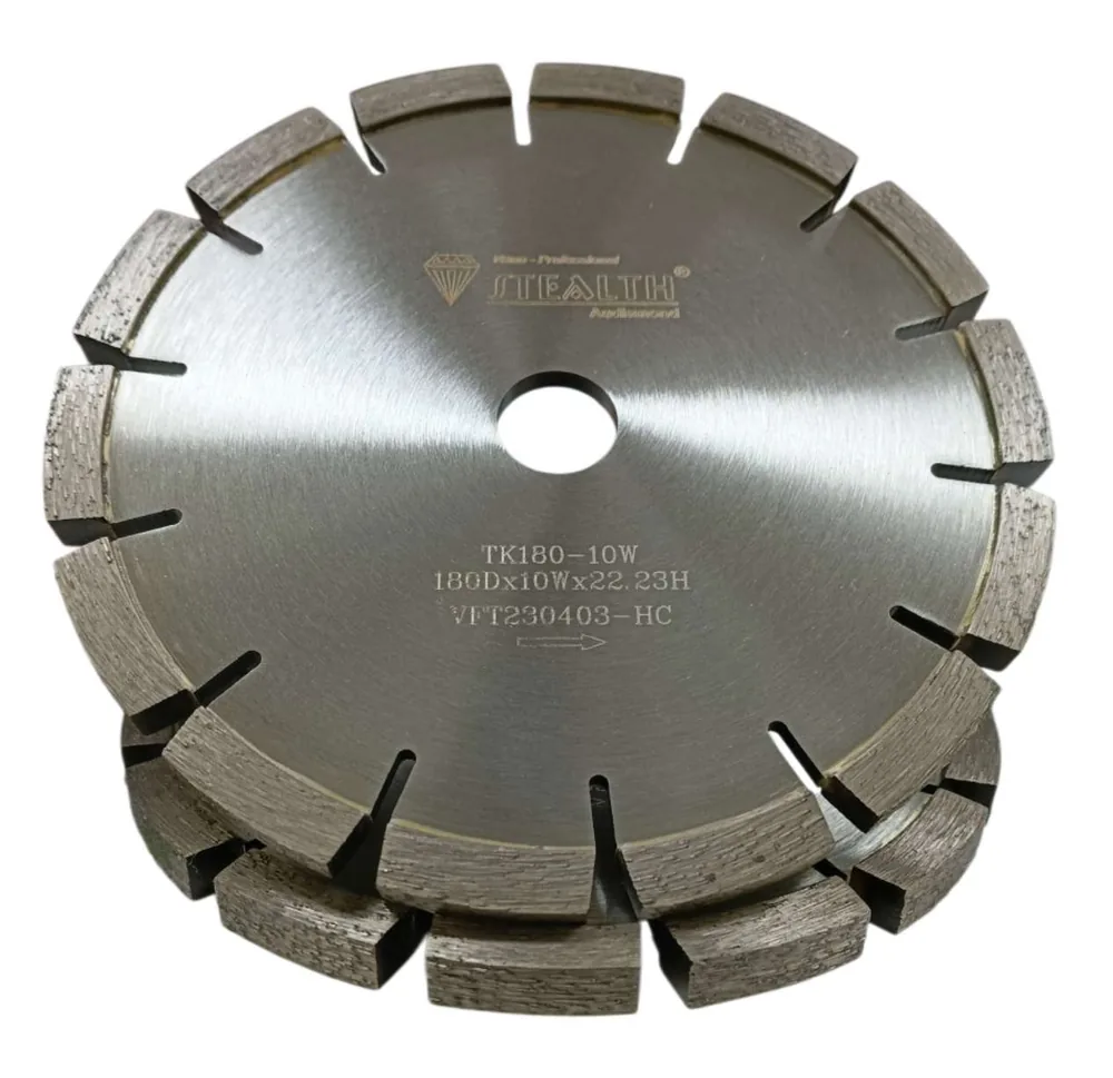 7"/178mm Diamond CMC Flat Top Cutting Blade — 10mm