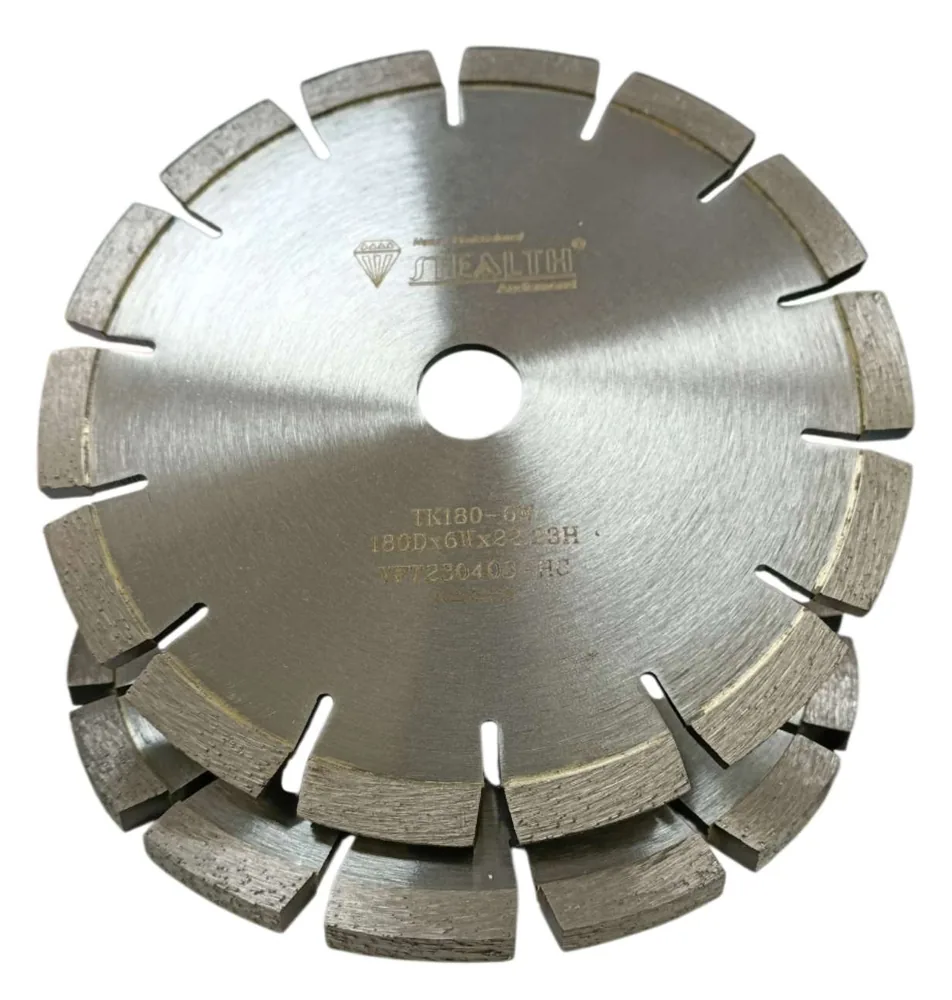 7"/178mm Diamond CMC Flat Top Cutting Blade — 6mm