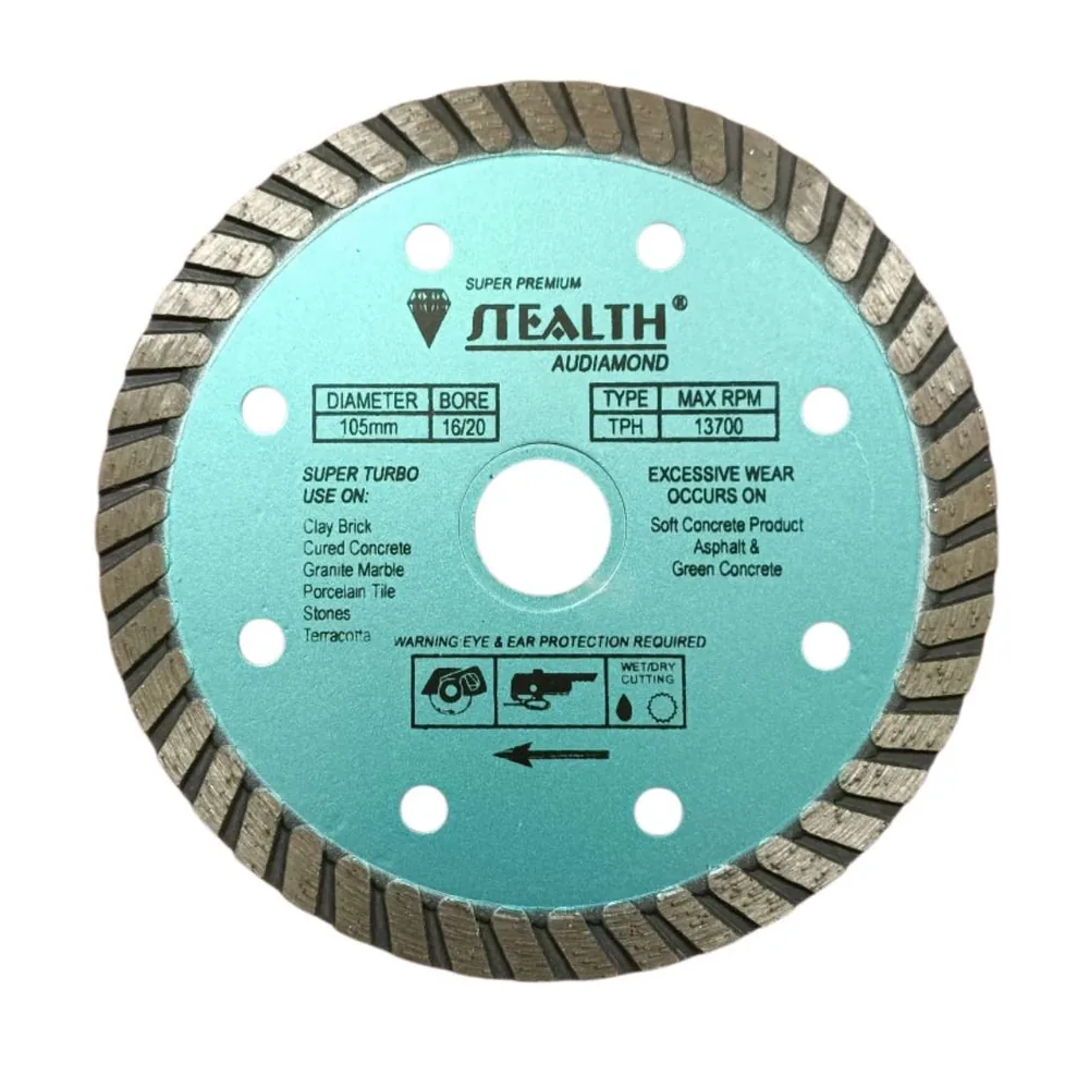 4"/105mm Super Turbo Diamond Cutting Blade