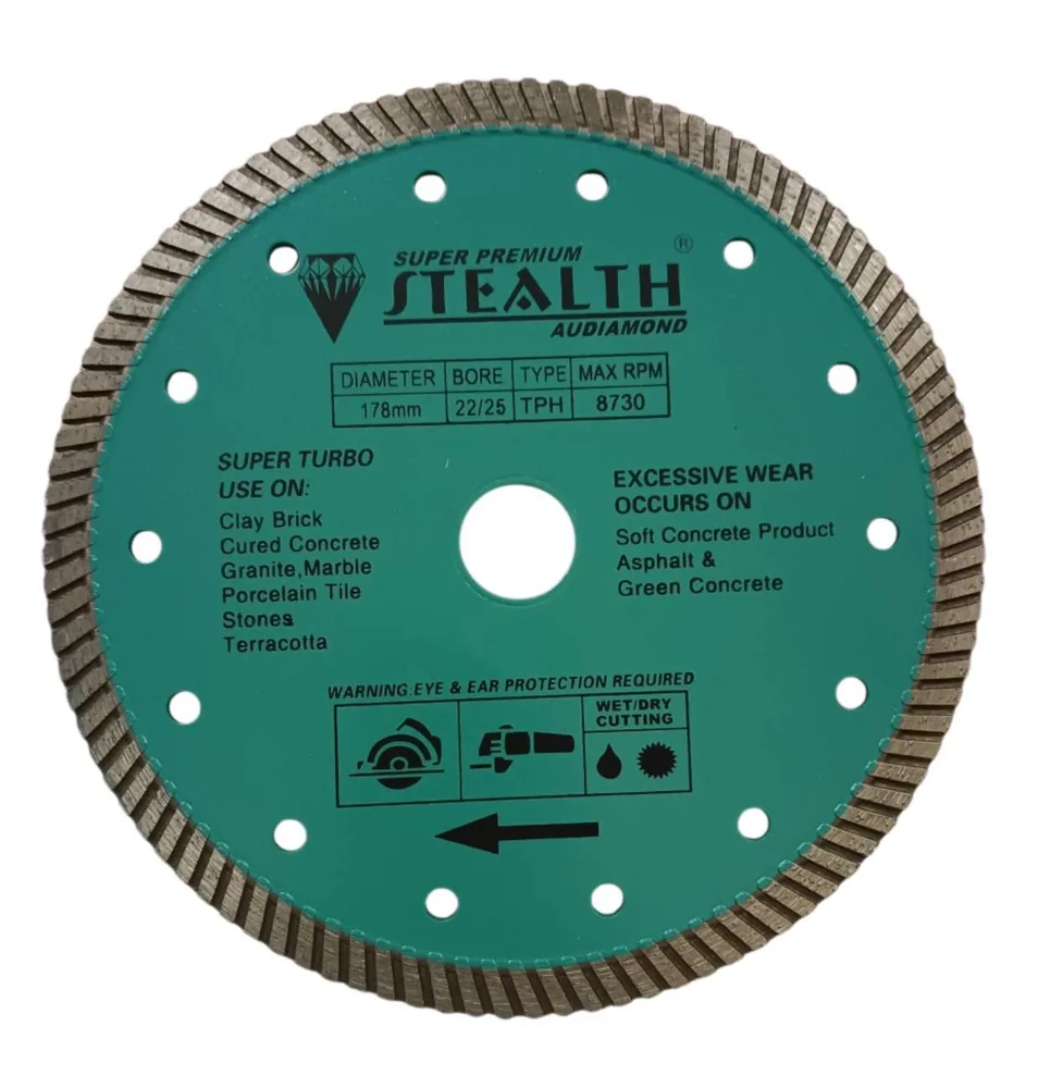 7"/178mm Super Turbo Diamond Cutting Blade